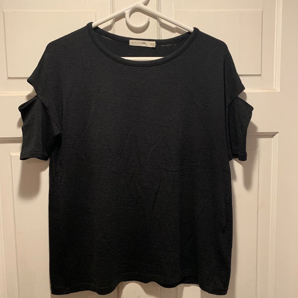 rag & bone~ Cold Shoulder SS Top